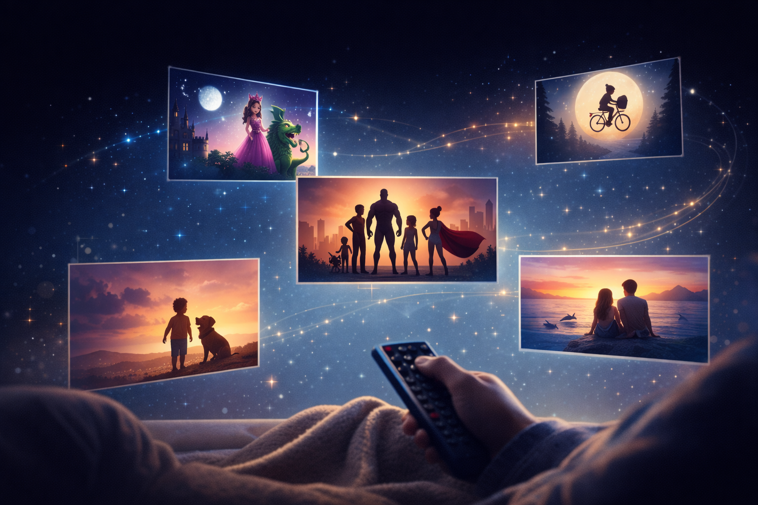 Relaxed Disney Plus series watching experience at home